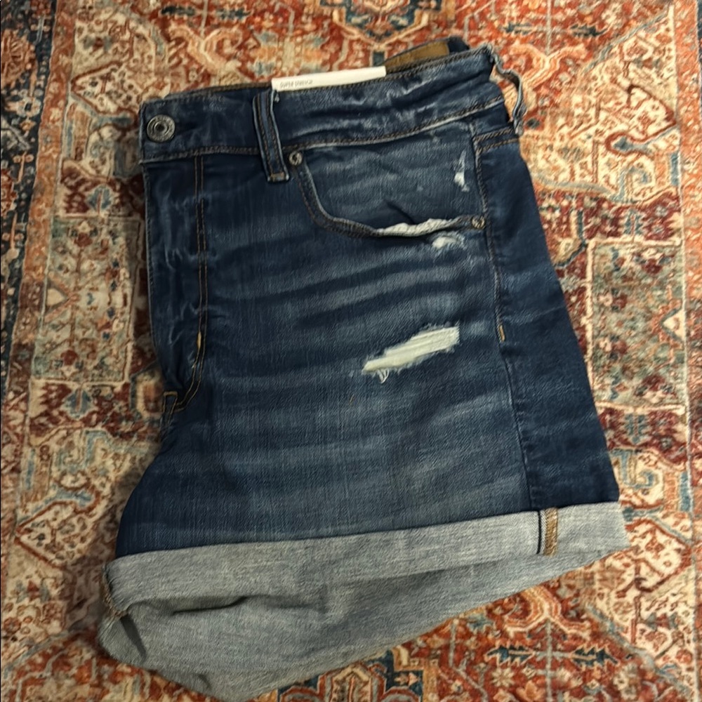 American Eagle Outfitters Dark Blue Jean Shorts
